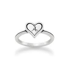 Printable letter j in cursive writing. Delicate Heart Initial Ring James Avery