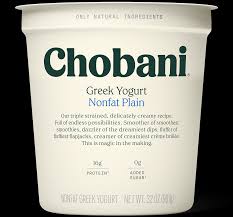 nonfat plain chobani
