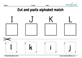matching alphabet worksheets