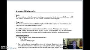 Annotated Bibliography   National History Day   NHD