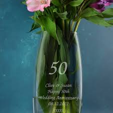 Personalised 50 Years Bullet Vase Gifts