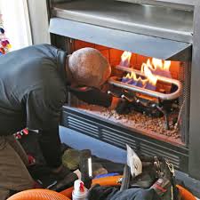 how to clean a gas fireplace properly