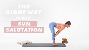 how to do a sun salutation the right