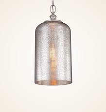 Silvered Glass Mini Pendant Light