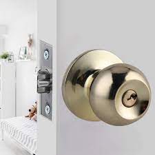 ivoku polished brass door knobs