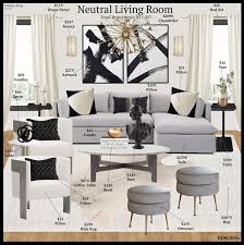 designer living room cost