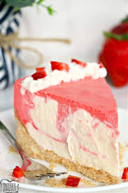 no bake strawberry jello cheesecake