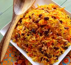 sweet basmati rice with carrots and raisins