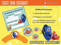 Nemo Y Dory Tarjetas De Cumple Para Imprimir Mundo Mab Kits De