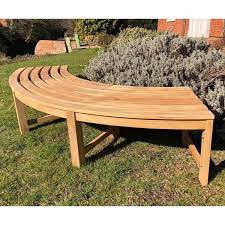 Backless Curved Bench Sustainably