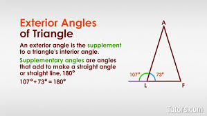 exterior angles of triangles