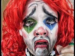 sad drunk clown makeup face paint