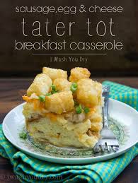 cheese tater tot breakfast cerole