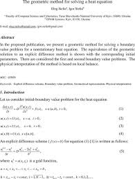 Heat Equation Mathematics Cambridge
