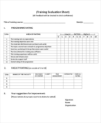 10 Evaluation Sheet Templates Free Sample Example Format Download