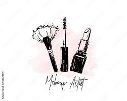 lipstick mascara brush makeup brush