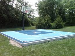outdoor half court basketball