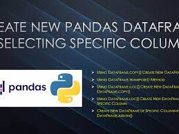 pandas create new dataframe by