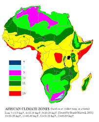 africa hardiness zone map