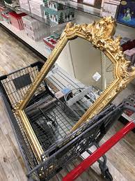 age a frame with a bright gold finish