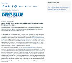 skin rejuvenation laser deep blue med spa