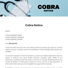 cobra notice termination of employment