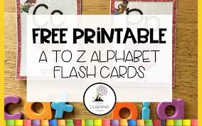 Z Alphabet Flash Cards