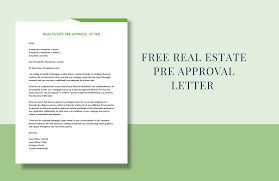 real estate pre approval letter in word