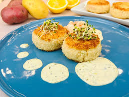 summer mashed potato salmon cakes