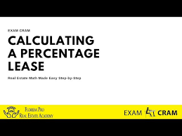 calculating a percene lease real