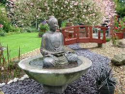 Stone Buddha Water Feature Fountain