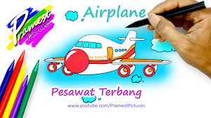 Gambar mewarnai alat transportasi yang satu ini tentang pesawat terbang. Pesawat Terbang Cara Menggambar Dan Mewarnai Gambar Transportasi Untuk Anak Youtube