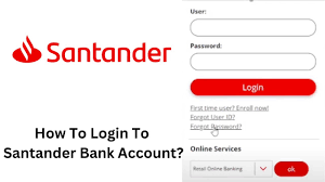 how to login to santander bank account