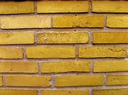 Papel de parede adesivo tijolinho cerâmico amarelo 10 metros. Stock Photo Parede De Tijolo Amarelo 2 Gratis Freeimages Com