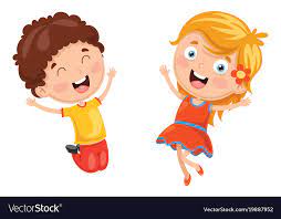 kids playing royalty free vector image
