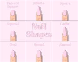 what are the diffe nail shapes