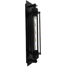 Wall Sconce With Black Metal Frame