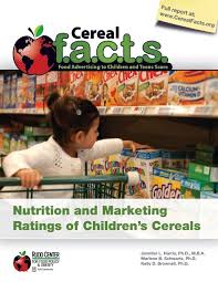 nutrition and marketing ratings of