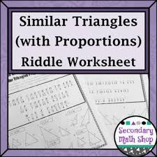 Proportions Practice Riddle Worksheet