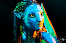 neytiri avatar paintology drawing