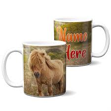 personalised shetland pony mug horse