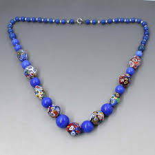 Venetian Blue Murano Glass Beads