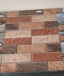 Multicolor Digital Brick Style Tiles At