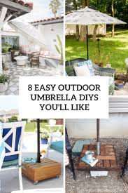 8 Easy Outdoor Umbrella Diys You Ll