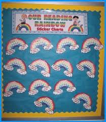 Reading Rainbow Sticker Charts Colorful Reading Incentive