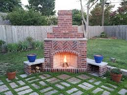 Outdoor Fireplace Brick Diy Outdoor
