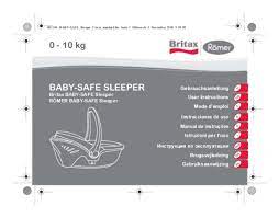 Manual Britax Römer Baby Safe Sleeper
