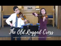 the old rugged cross violin duet