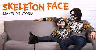 skeleton face makeup tutorial