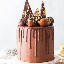 luxurious vegan chocolate truffle cake